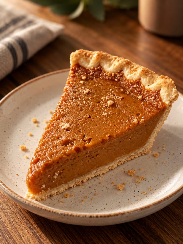 Slice of Pumpkin Pie.