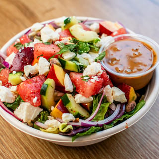Watermelon Peach Salad