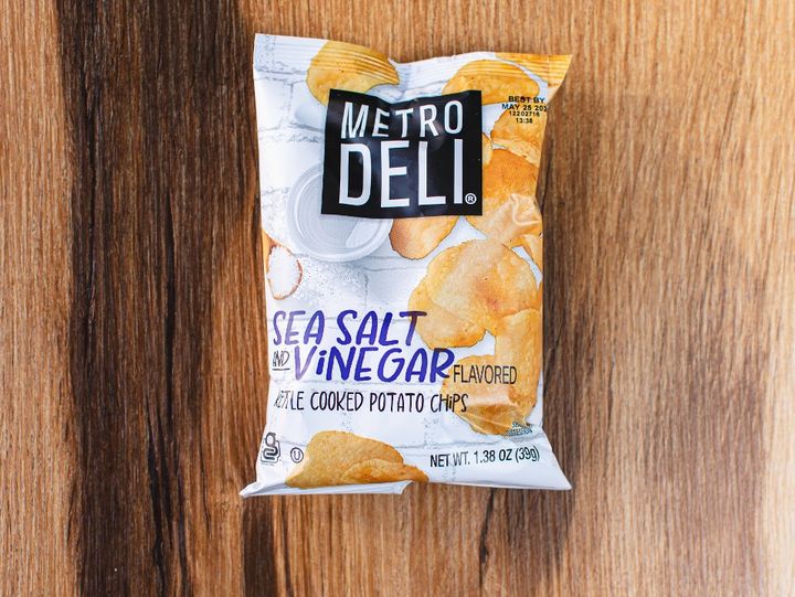 Bag of Salt and Vinegar Chips, a Salad House side